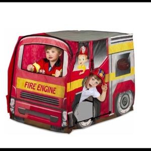 Fire truck kids pop-up tent